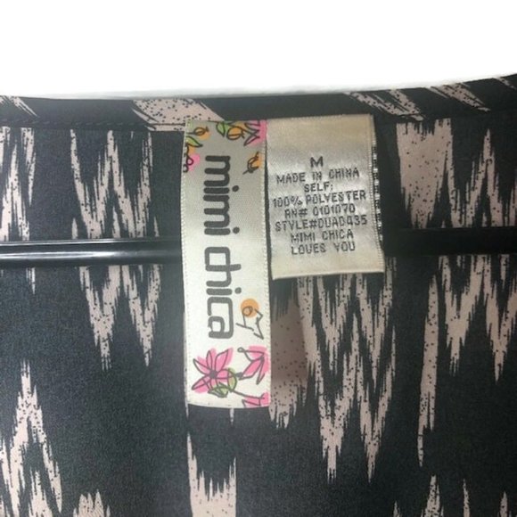 Mimi Chica Black & Tan Designed High Low Dress in M - Picture 2 of 6